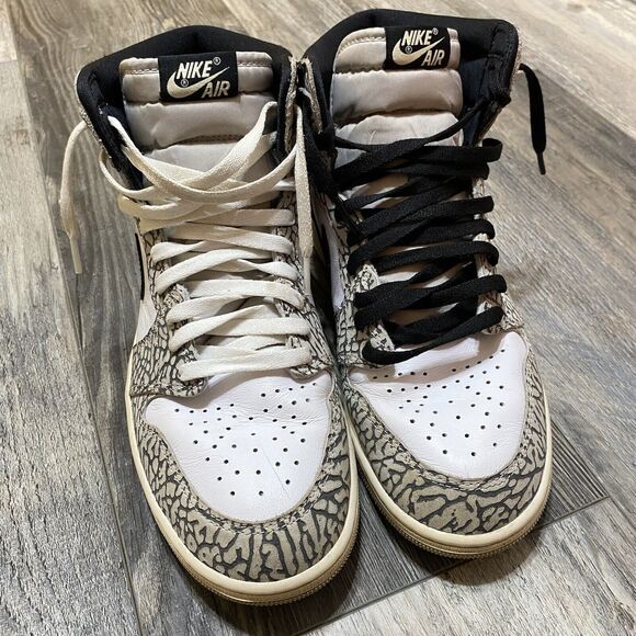 Nike Air Jordan 1 Retro OG High White Cement size 10 DZ5485-052 OG - Picture 3 of 8